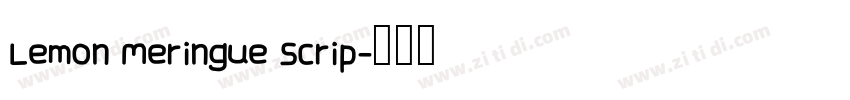 Lemon Meringue Scrip字体转换
